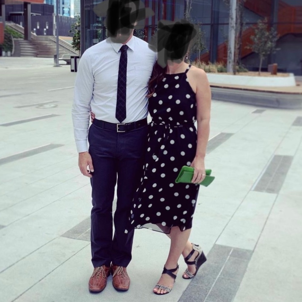 Banana Republic polka dot dress
